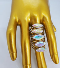Load image into Gallery viewer, Crystal Clear Gold Tsavorite Wrap Fashion Ring
