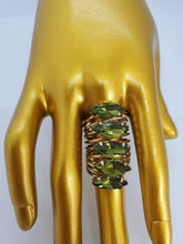 Load image into Gallery viewer, Crystal Green Gold Tsavorite Wrap Fashion Ring

