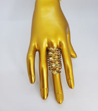 Load image into Gallery viewer, Crystal Yellow Gold Tsavorite Wrap Fashion Ring
