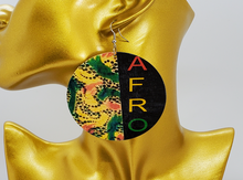 Load image into Gallery viewer, Acrylic Dangling Round AFRO Disc Earrings
