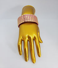 Load image into Gallery viewer, Metallic Acrylic Rose Gold Bangle Bracelet
