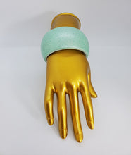 Load image into Gallery viewer, Metallic Acrylic Glitter Aqua Green Bangle Bracelet
