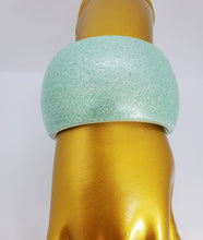 Load image into Gallery viewer, Metallic Acrylic Glitter Aqua Green Bangle Bracelet
